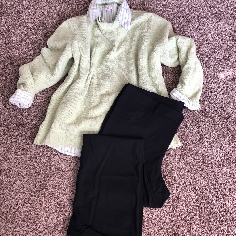 Maurices smart plus 2R black pants